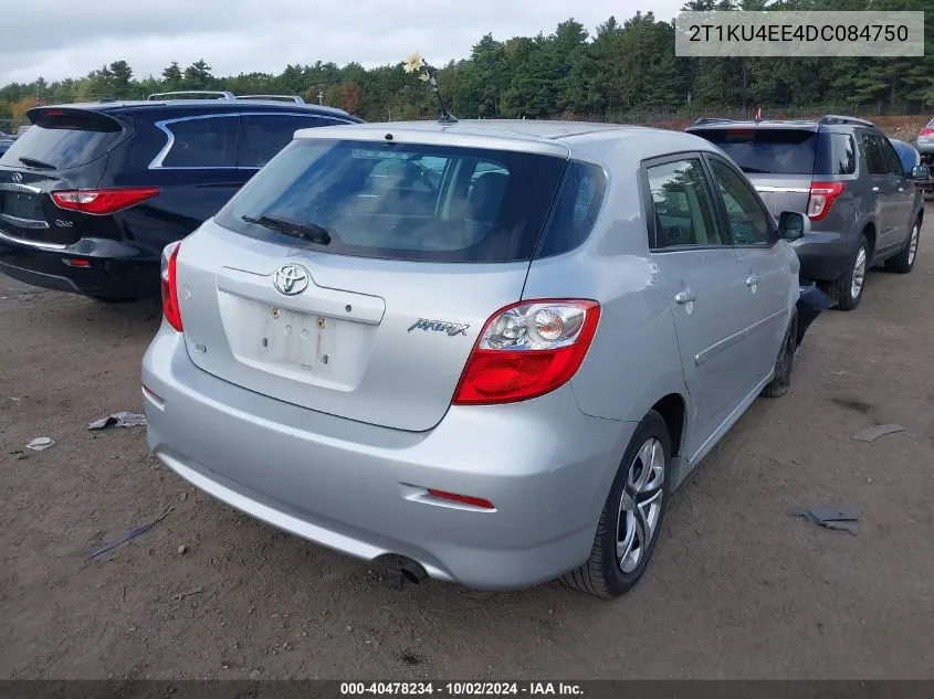 2013 Toyota Matrix L VIN: 2T1KU4EE4DC084750 Lot: 40478234