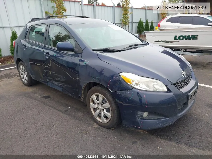 2013 Toyota Matrix S VIN: 2T1KE4EE4DC051339 Lot: 40623986