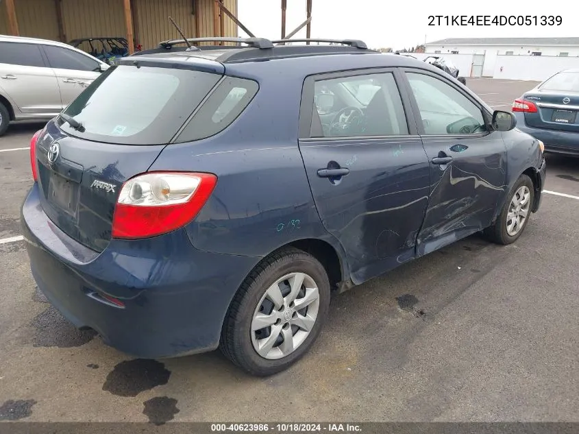 2013 Toyota Matrix S VIN: 2T1KE4EE4DC051339 Lot: 40623986