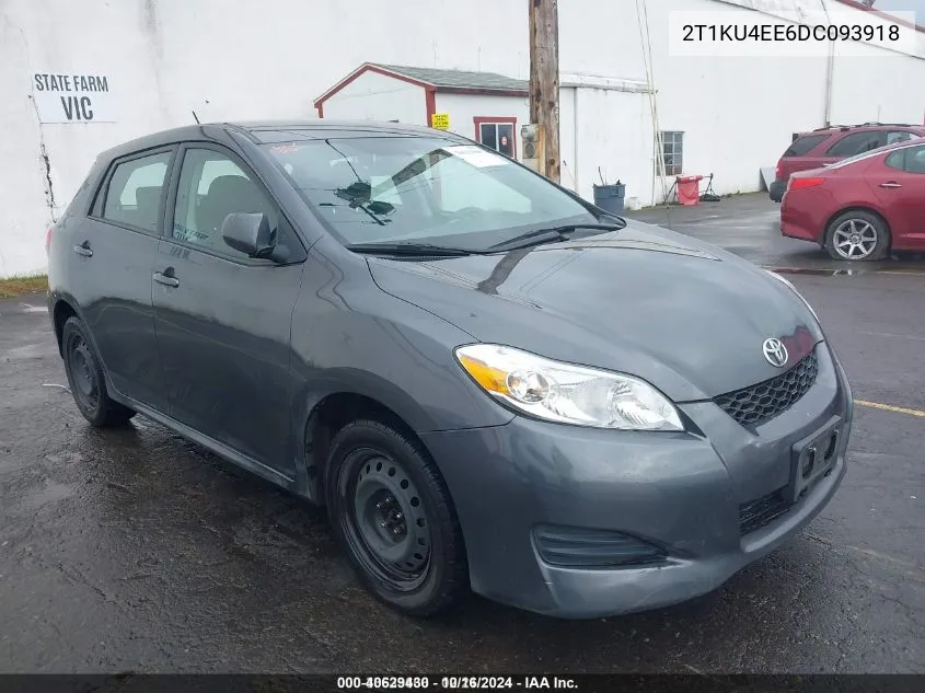 2013 Toyota Matrix L VIN: 2T1KU4EE6DC093918 Lot: 40629430