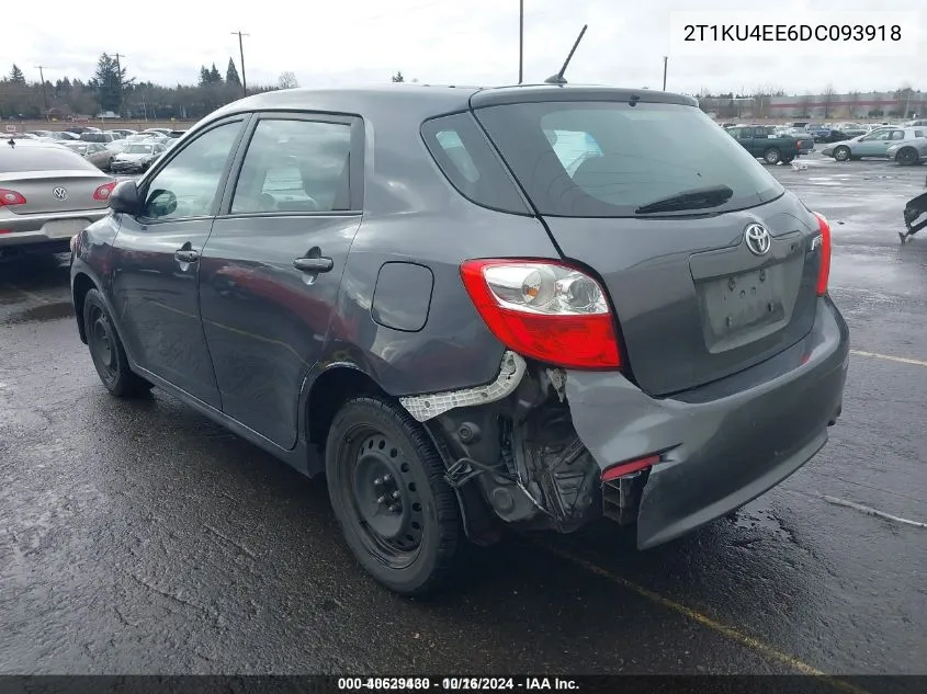 2013 Toyota Matrix L VIN: 2T1KU4EE6DC093918 Lot: 40629430