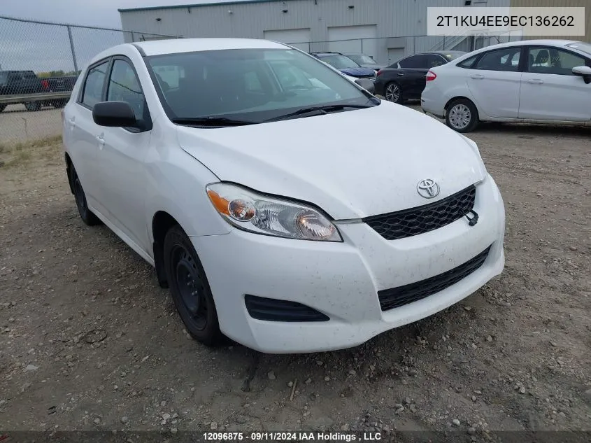 2014 Toyota Matrix S VIN: 2T1KU4EE9EC136262 Lot: 12096875