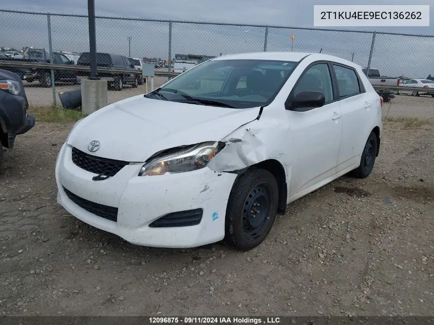 2014 Toyota Matrix S VIN: 2T1KU4EE9EC136262 Lot: 12096875