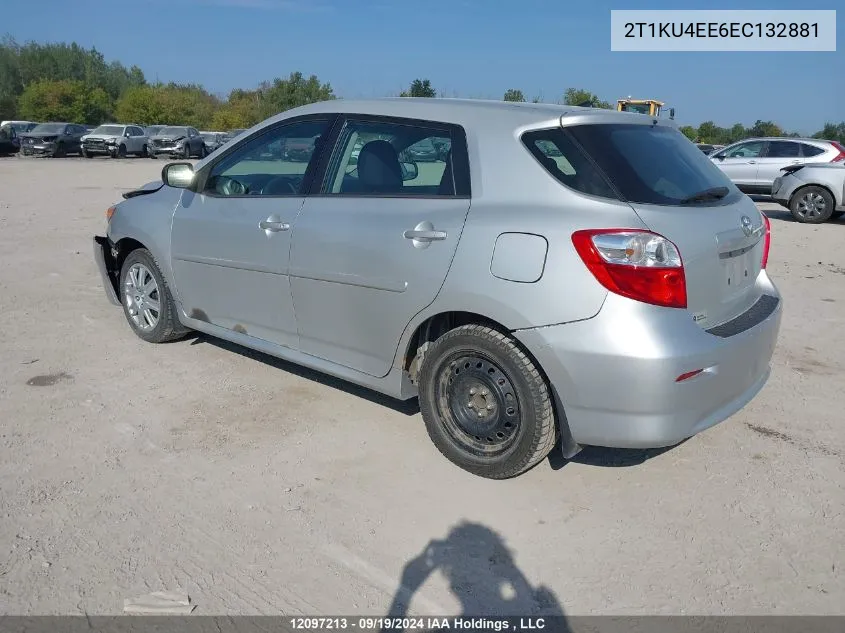 2014 Toyota Matrix Wagon VIN: 2T1KU4EE6EC132881 Lot: 12097213