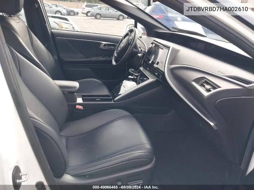 JTDBVRBD7HA002610 2017 Toyota Mirai