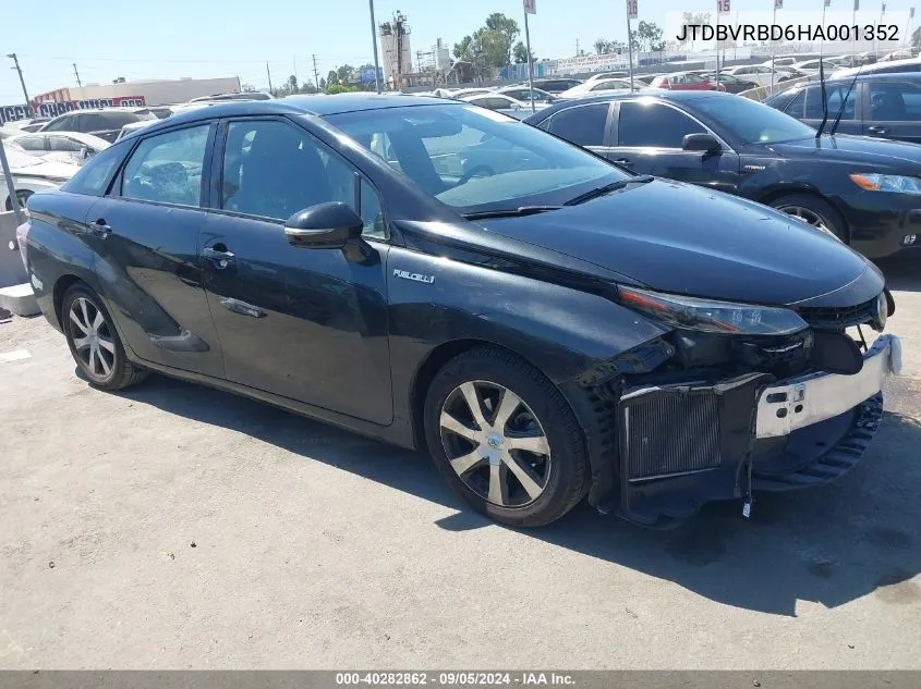 2017 Toyota Mirai VIN: JTDBVRBD6HA001352 Lot: 40282862