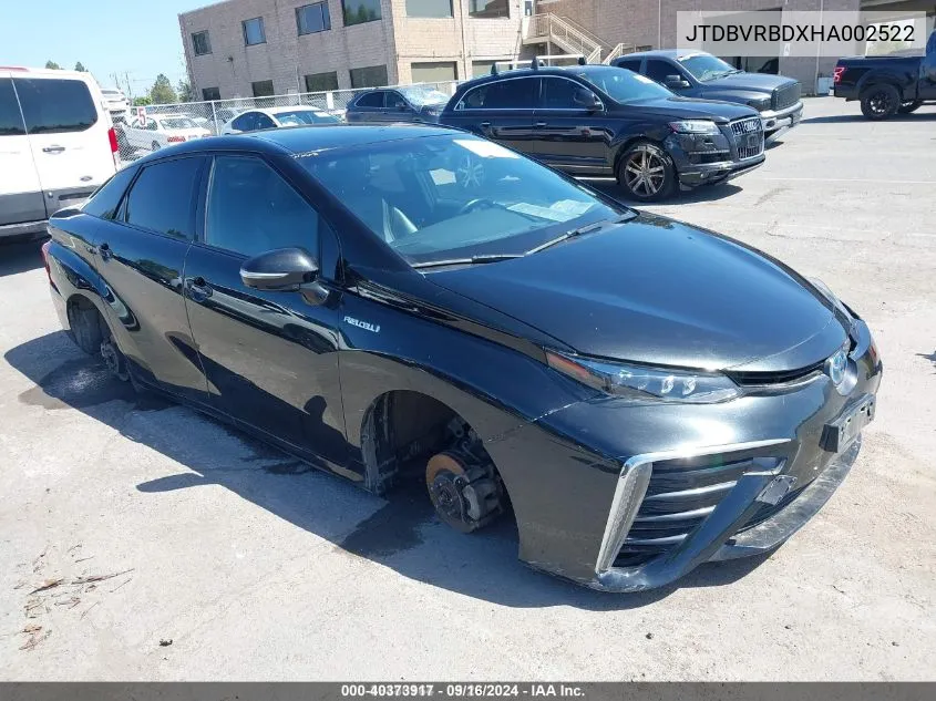 2017 Toyota Mirai VIN: JTDBVRBDXHA002522 Lot: 40373917