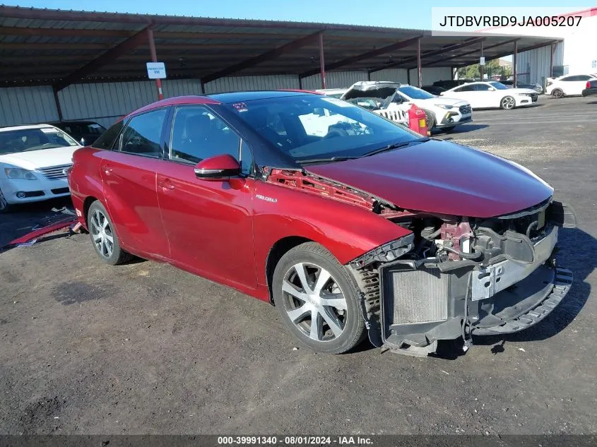 2018 Toyota Mirai VIN: JTDBVRBD9JA005207 Lot: 39991340