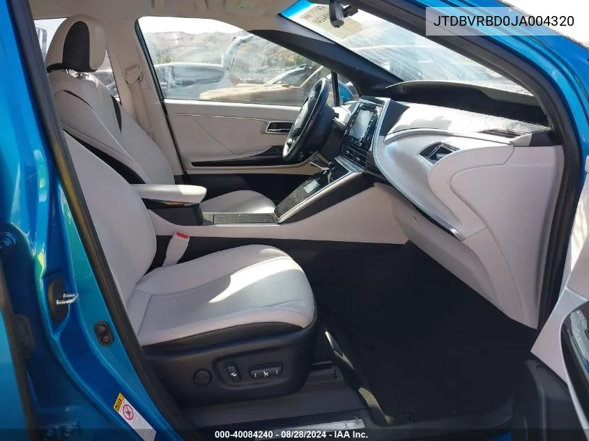 2018 Toyota Mirai VIN: JTDBVRBD0JA004320 Lot: 40084240