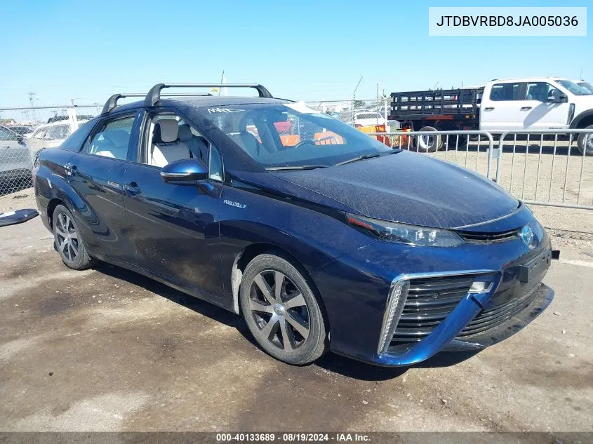 JTDBVRBD8JA005036 2018 Toyota Mirai