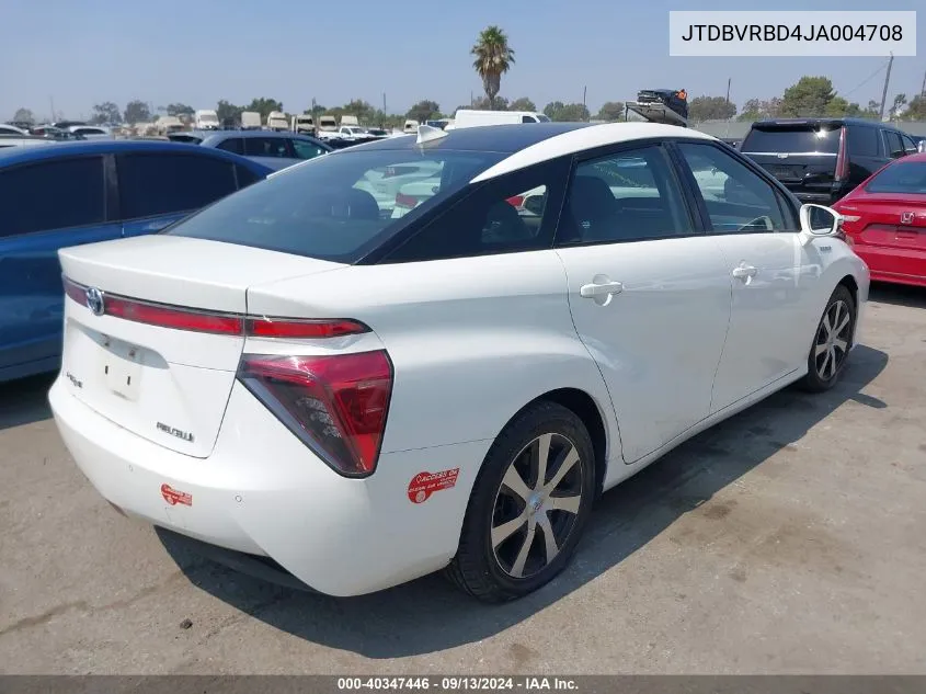 JTDBVRBD4JA004708 2018 Toyota Mirai