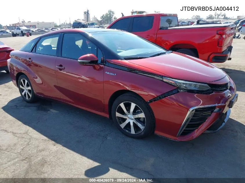 2018 Toyota Mirai VIN: JTDBVRBD5JA004412 Lot: 40426079