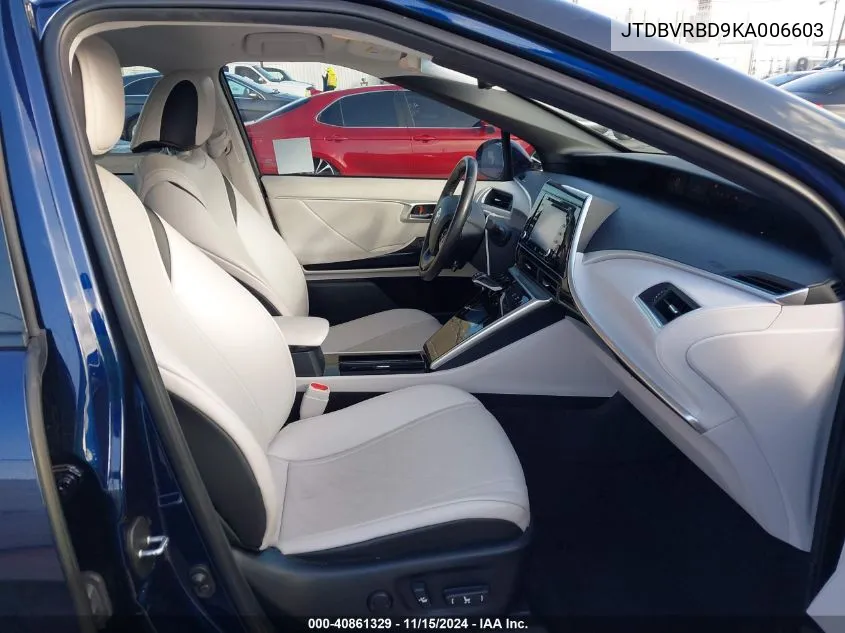 2019 Toyota Mirai VIN: JTDBVRBD9KA006603 Lot: 40861329