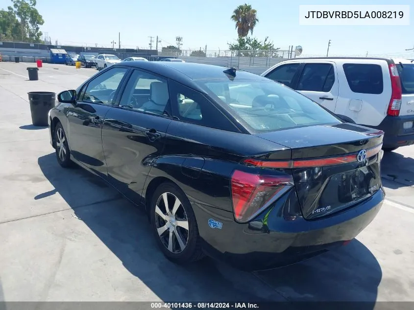 JTDBVRBD5LA008219 2020 Toyota Mirai