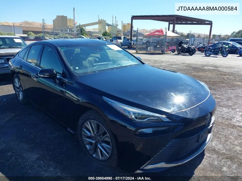 JTDAAAAA8MA000584 2021 Toyota Mirai Xle