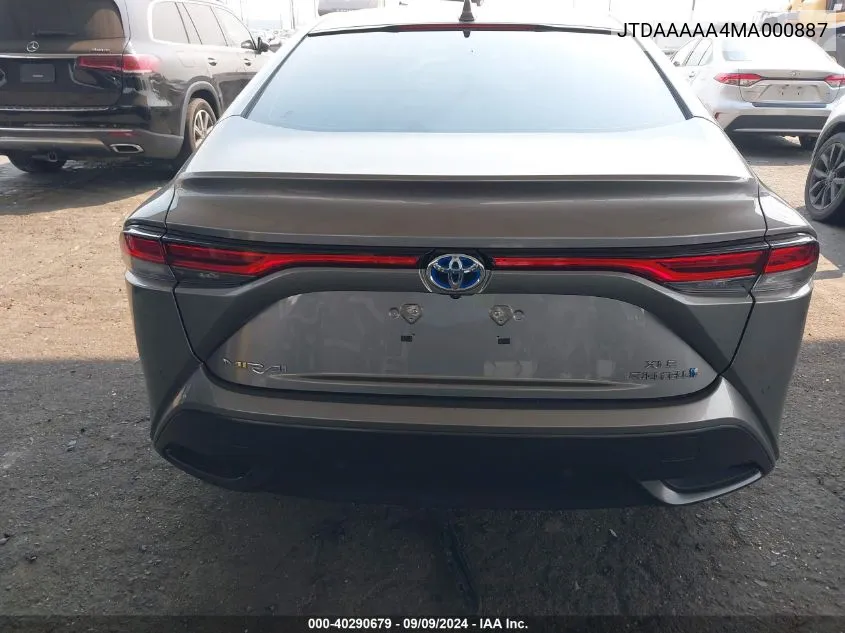 JTDAAAAA4MA000887 2021 Toyota Mirai Xle/Limited