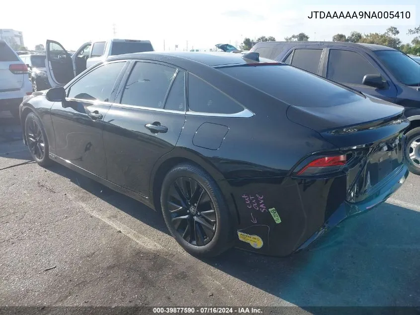 2022 Toyota Mirai Xle VIN: JTDAAAAA9NA005410 Lot: 39877590