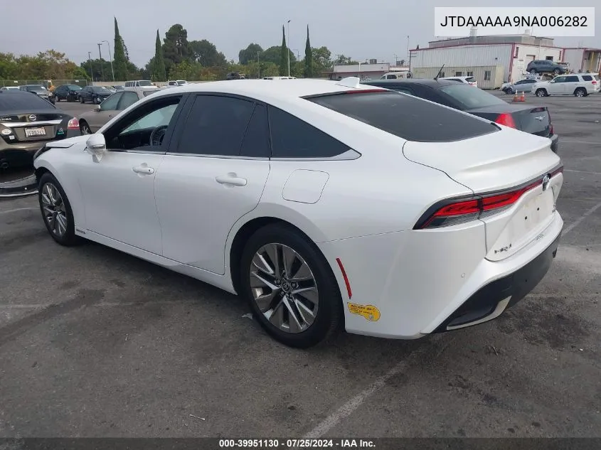 JTDAAAAA9NA006282 2022 Toyota Mirai Xle