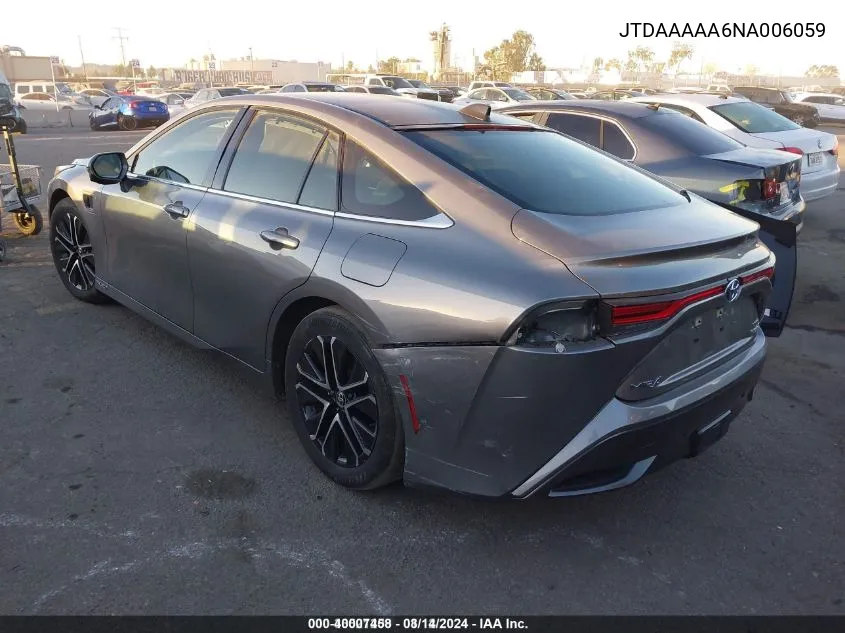 JTDAAAAA6NA006059 2022 Toyota Mirai Limited