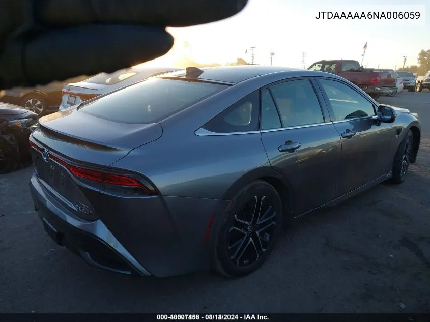 JTDAAAAA6NA006059 2022 Toyota Mirai Limited