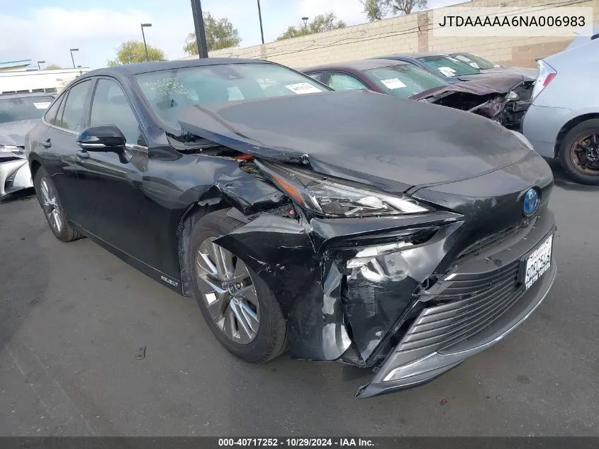 JTDAAAAA6NA006983 2022 Toyota Mirai Xle