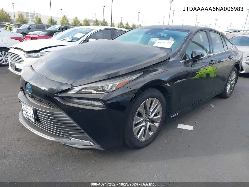 2022 Toyota Mirai Xle VIN: JTDAAAAA6NA006983 Lot: 40717252