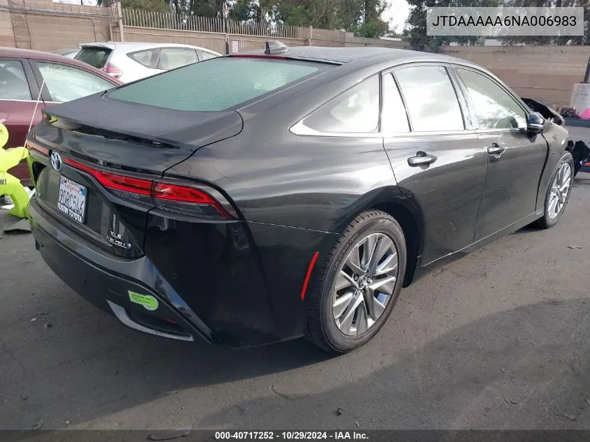 JTDAAAAA6NA006983 2022 Toyota Mirai Xle