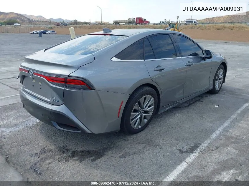 2023 Toyota Mirai Xle VIN: JTDAAAAA9PA009931 Lot: 39862470