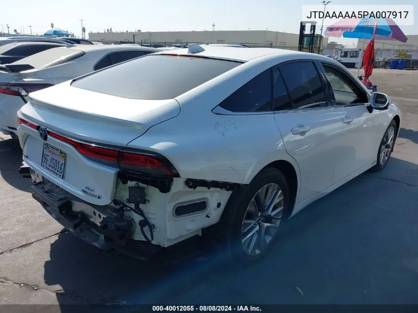 2023 Toyota Mirai Xle VIN: JTDAAAAA5PA007917 Lot: 40012055