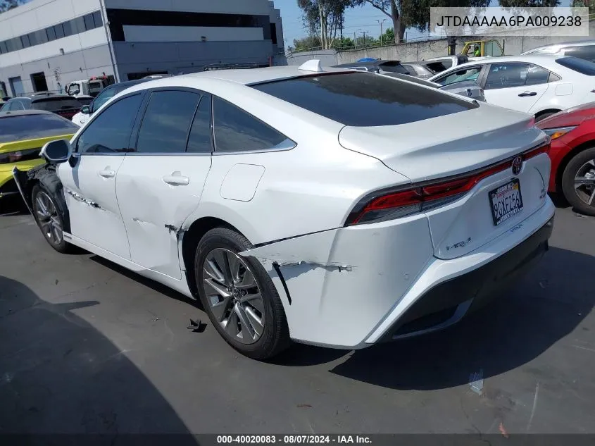 2023 Toyota Mirai Xle VIN: JTDAAAAA6PA009238 Lot: 40020083