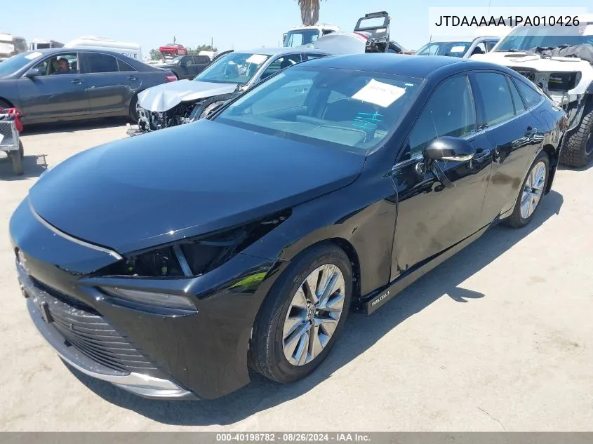 2023 Toyota Mirai Xle VIN: JTDAAAAA1PA010426 Lot: 40198782