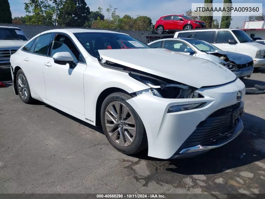 2023 Toyota Mirai Xle VIN: JTDAAAAA3PA009360 Lot: 40588298