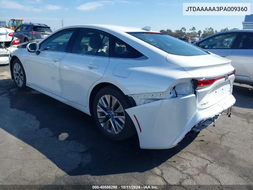 2023 Toyota Mirai Xle VIN: JTDAAAAA3PA009360 Lot: 40588298