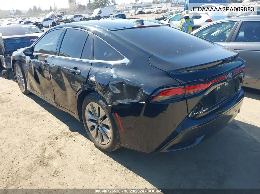 2023 Toyota Mirai Xle VIN: JTDAAAAA2PA009883 Lot: 40726530