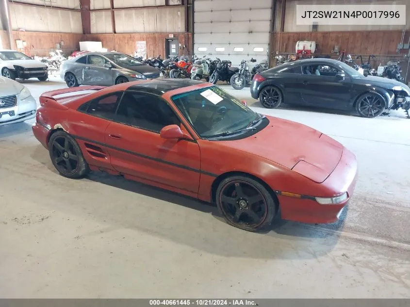 1993 Toyota Mr2 Sport Roof VIN: JT2SW21N4P0017996 Lot: 40661445