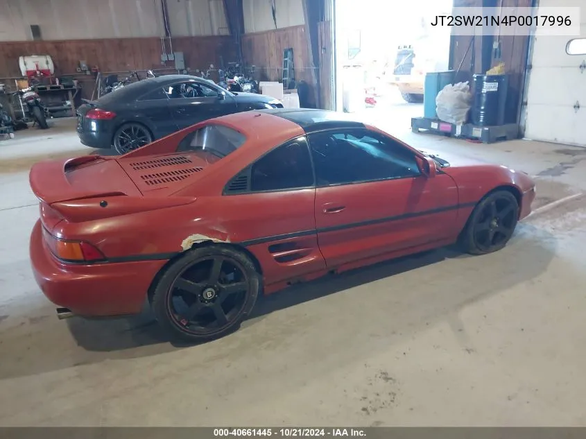 1993 Toyota Mr2 Sport Roof VIN: JT2SW21N4P0017996 Lot: 40661445