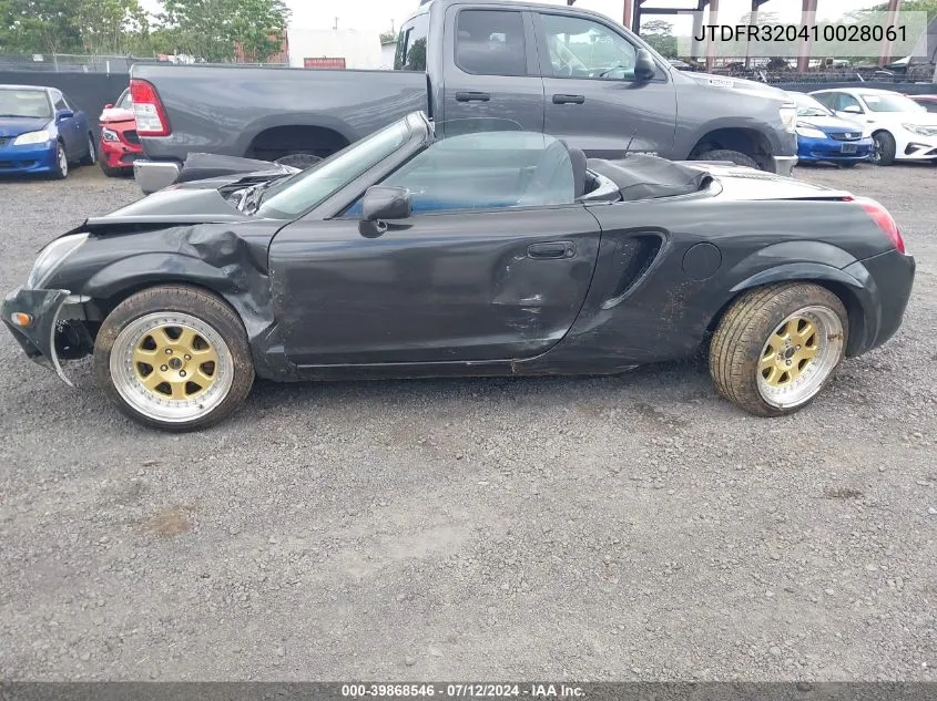 2001 Toyota Mr2 Spyder VIN: JTDFR320410028061 Lot: 39868546