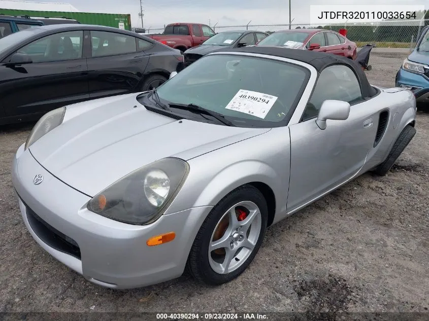 JTDFR320110033654 2001 Toyota Mr2 Spyder