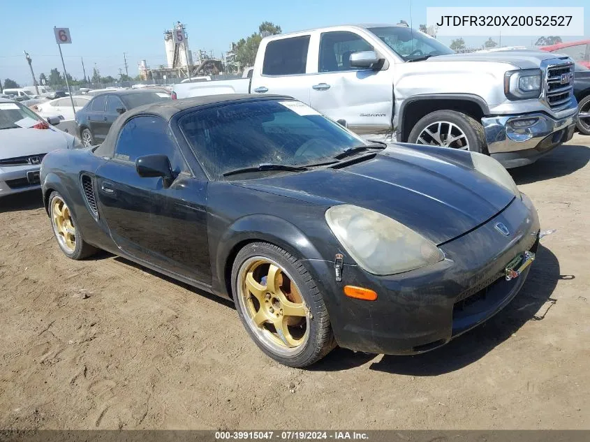 2002 Toyota Mr2 Spyder VIN: JTDFR320X20052527 Lot: 39915047