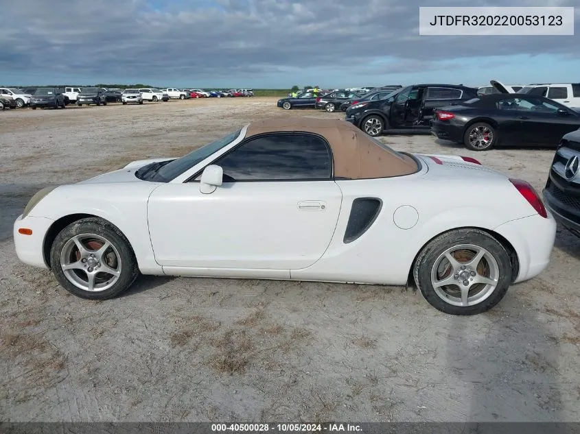 JTDFR320220053123 2002 Toyota Mr2 Spyder