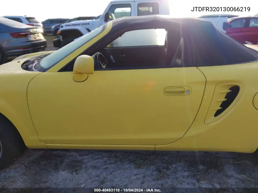 2003 Toyota Mr2 Spyder VIN: JTDFR320130066219 Lot: 40493110