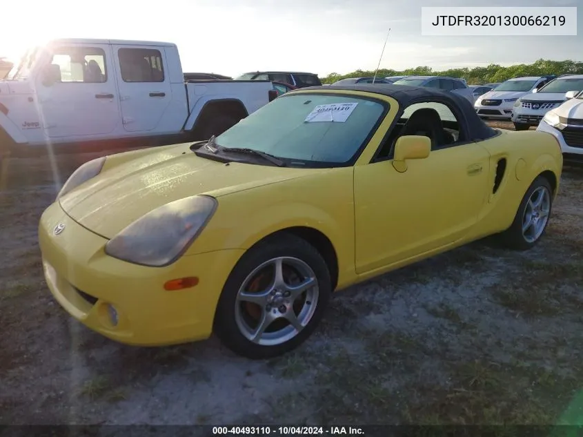 2003 Toyota Mr2 Spyder VIN: JTDFR320130066219 Lot: 40493110