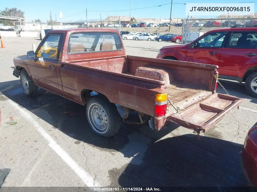 1985 Toyota Pickup 1/2 Ton Rn50 VIN: JT4RN50RXF0096815 Lot: 40826193