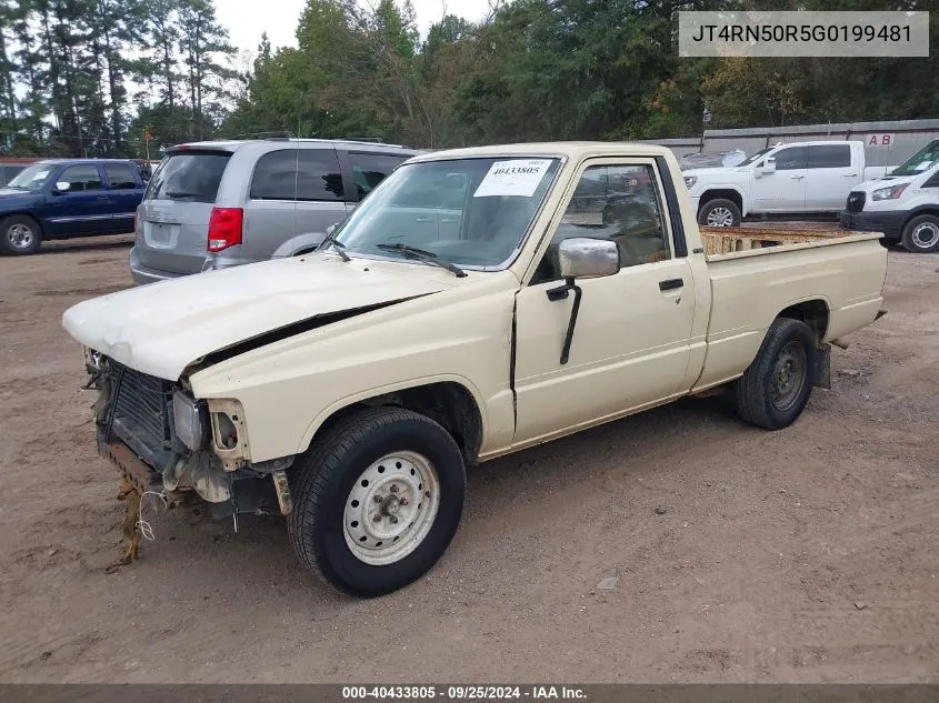 1986 Toyota Pickup 1/2 Ton Rn50 VIN: JT4RN50R5G0199481 Lot: 40433805