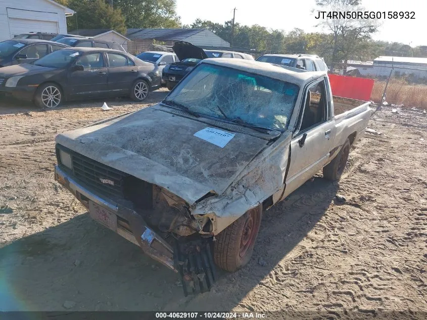 1986 Toyota Pickup 1/2 Ton Rn50 VIN: JT4RN50R5G0158932 Lot: 40629107