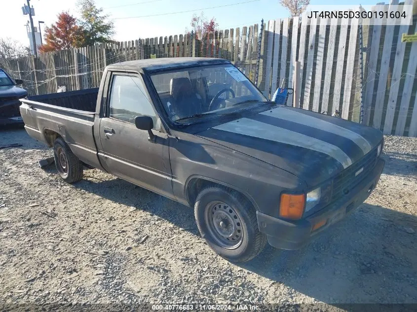 1986 Toyota Pickup 1/2 Ton Rn55 Dlx VIN: JT4RN55D3G0191604 Lot: 40776683