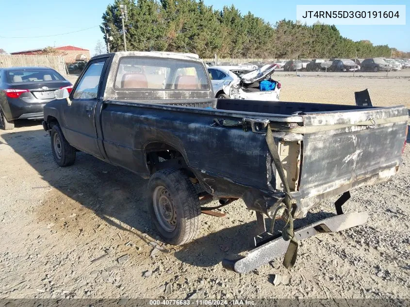 1986 Toyota Pickup 1/2 Ton Rn55 Dlx VIN: JT4RN55D3G0191604 Lot: 40776683