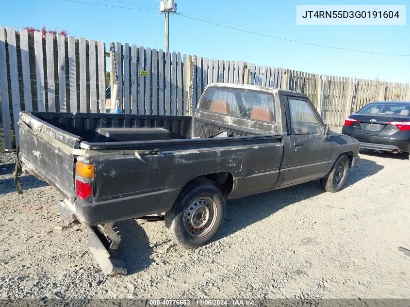 1986 Toyota Pickup 1/2 Ton Rn55 Dlx VIN: JT4RN55D3G0191604 Lot: 40776683