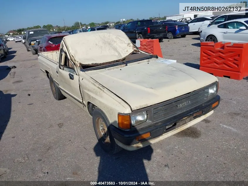 1987 Toyota Pickup 1/2 Ton Rn50 VIN: JT4RN50R8H0262137 Lot: 40473583