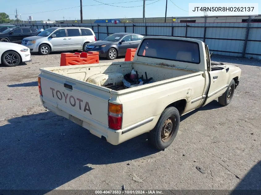 1987 Toyota Pickup 1/2 Ton Rn50 VIN: JT4RN50R8H0262137 Lot: 40473583